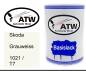 Preview: Skoda, Grauweiss, 1021 / T7: 500ml Lackdose, von ATW Autoteile West.